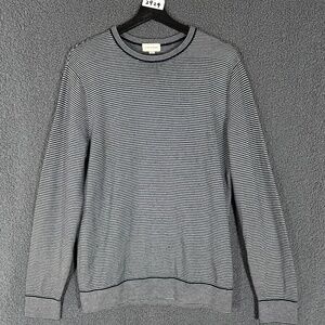 Club Monaco 100% Merino Wool Crewneck Pullover Sweater - Men's Size M - Gray